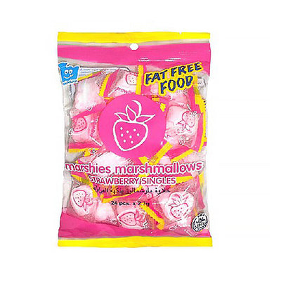 Marshies Marshmallow Singles Strawberry 2.3g x 24