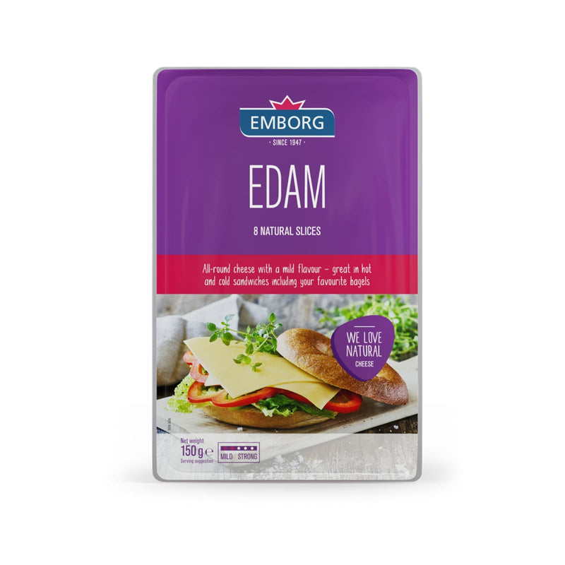 Emborg Edam Sliced Cheese 150g