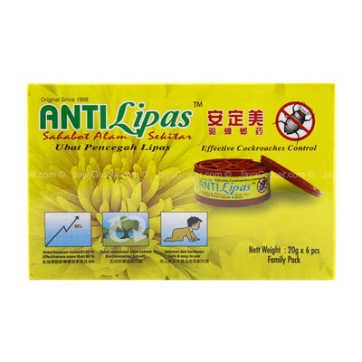 Antilipas Cockroach Repellent 20g x 6