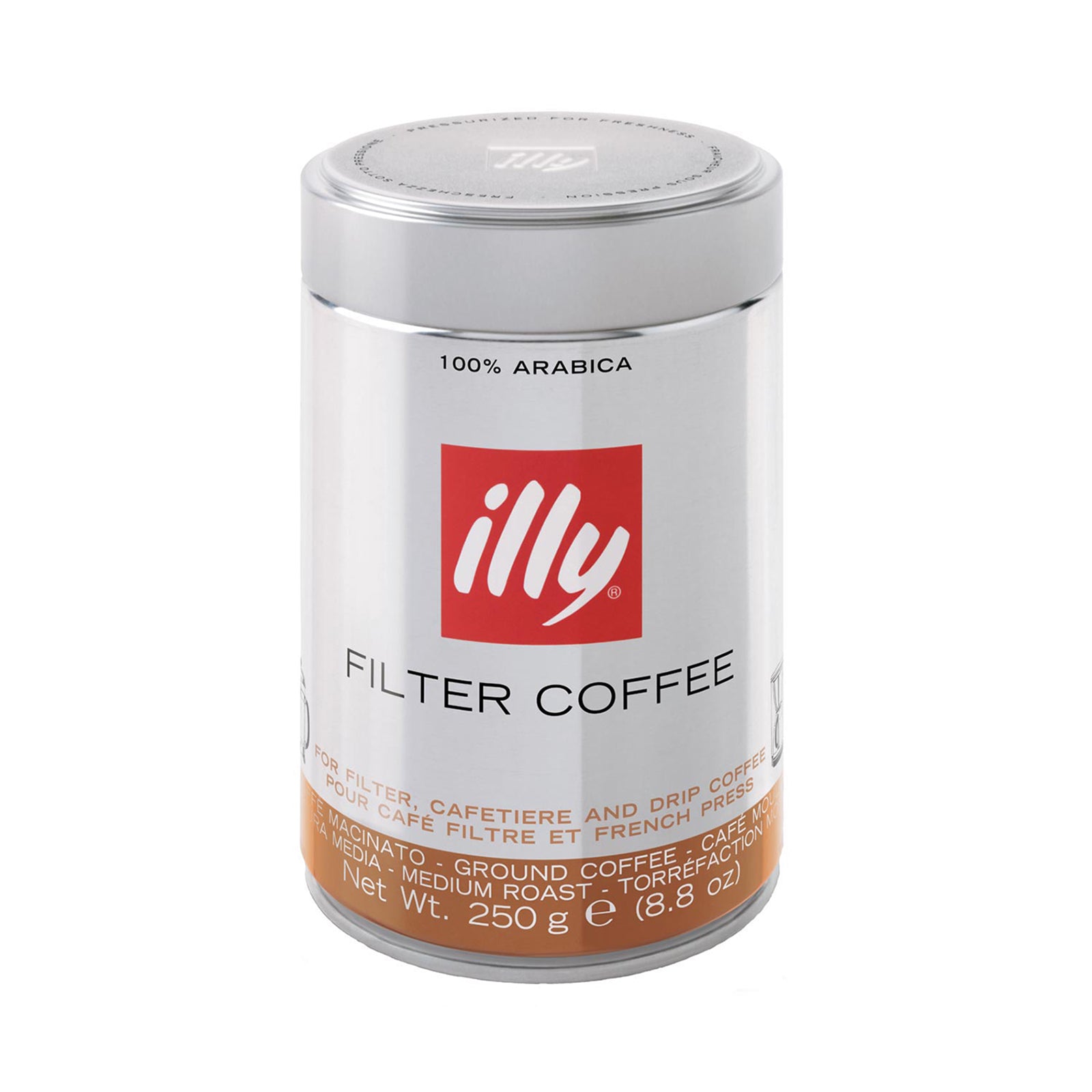 Illy Filter Medium Roast Ground Coffee 250g