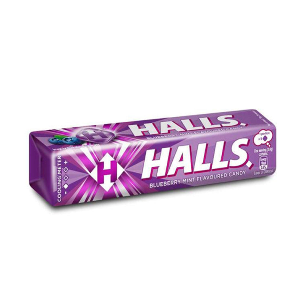 Halls Stick Candy Blueberry 34g
