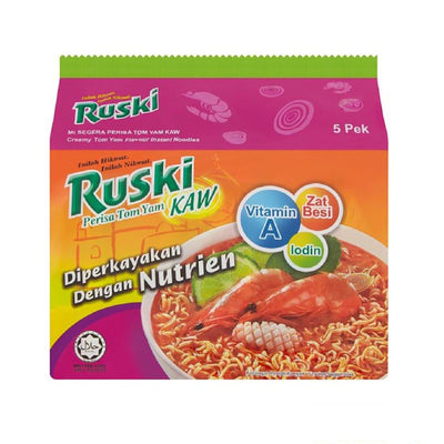 Ruski Tom Yam Flavoured Instant Noodles (Kaw) 80g x 5