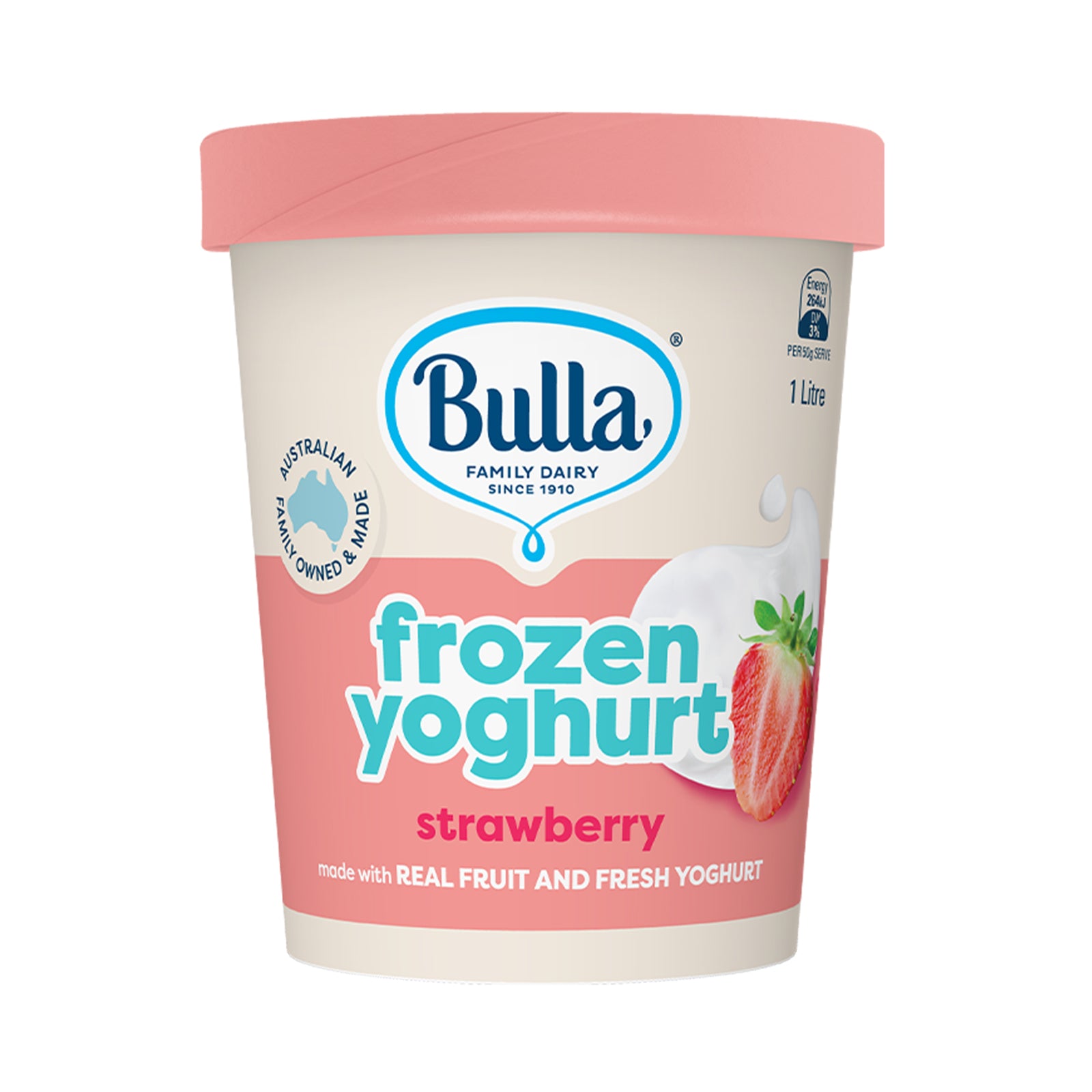 Bulla Strawberry Frozen Yogurt 1L