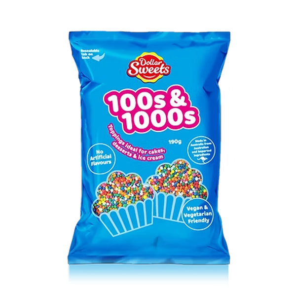Dollar Sweets 100's & 1000's Candy Toppings 190g (highest price)