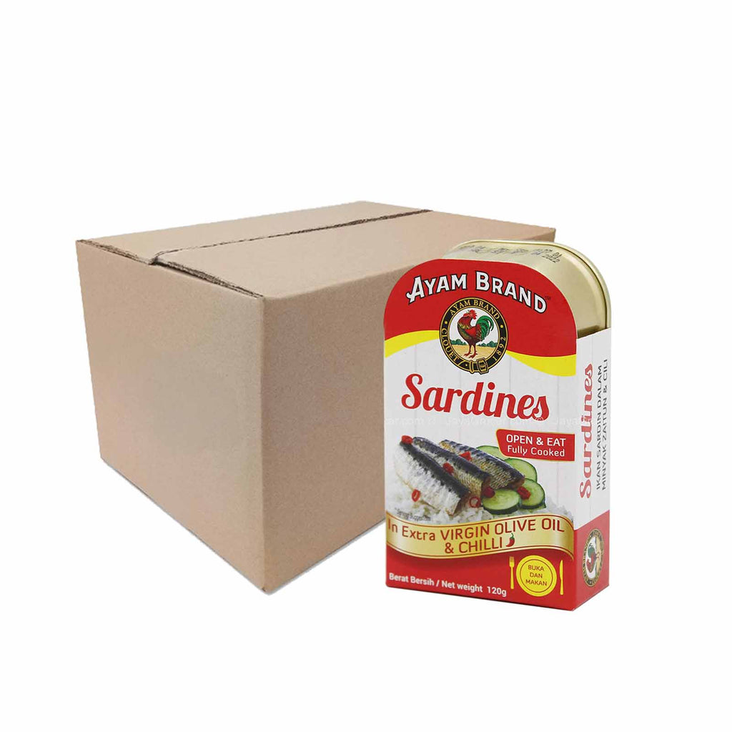 Ayam Brand Sardines in Extra Virgin Olive Oil and Chilli 120g
