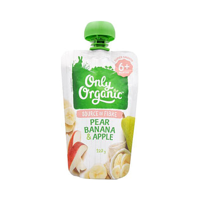 Only Organic Pear Banana & Apple 120g