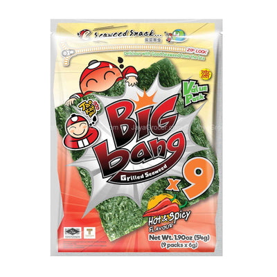Taokaenoi Big Bang Grilled Seaweed Hot and Spicy Flavour 50g