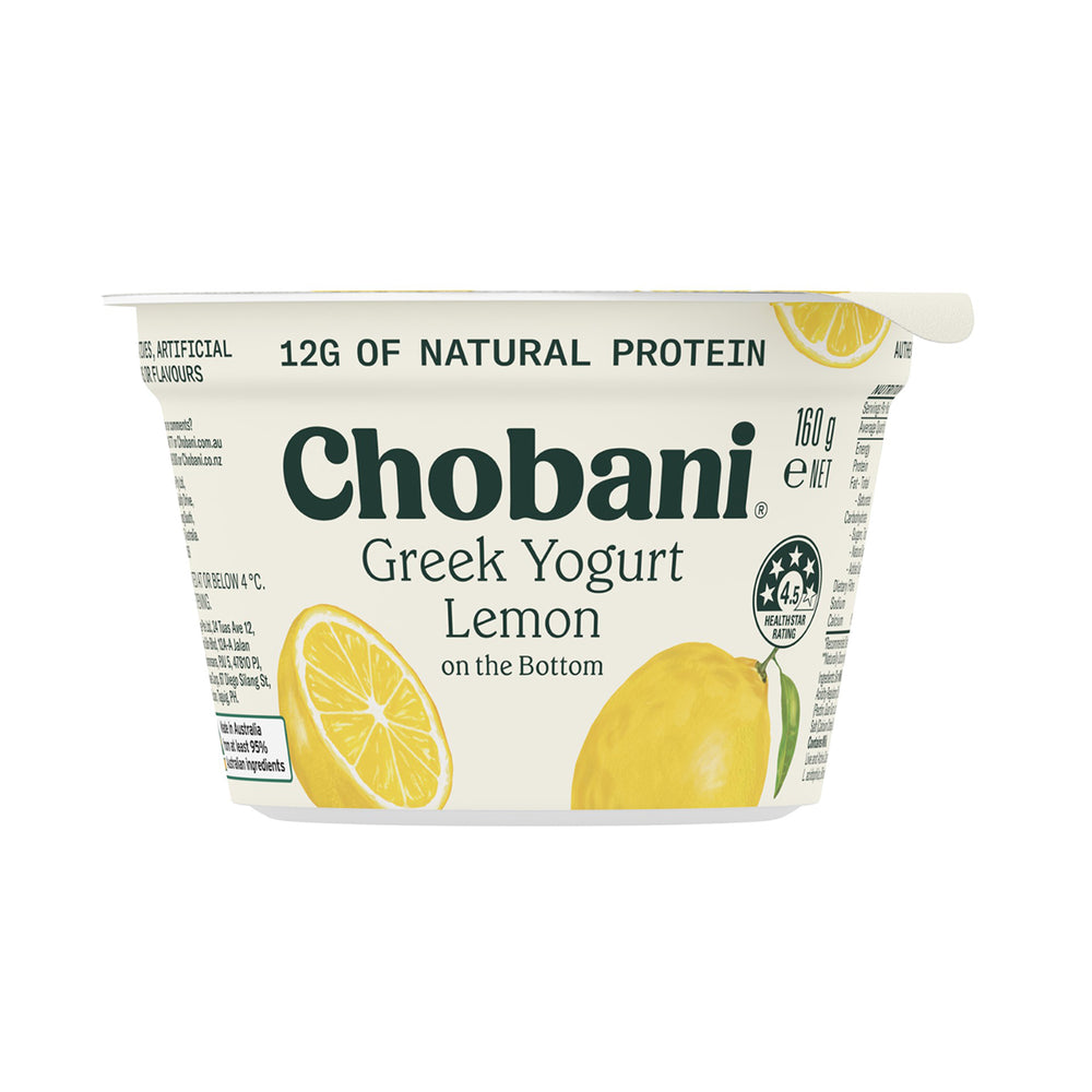 Chobani Yogurt Lemon Greek Yogurt 0% Fat 160g