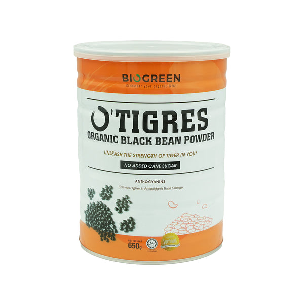 Biogreen OTigers Organic Black Bean Powder 650g