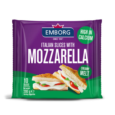 Emborg Italian Mozzarella Cheese Slices 200g