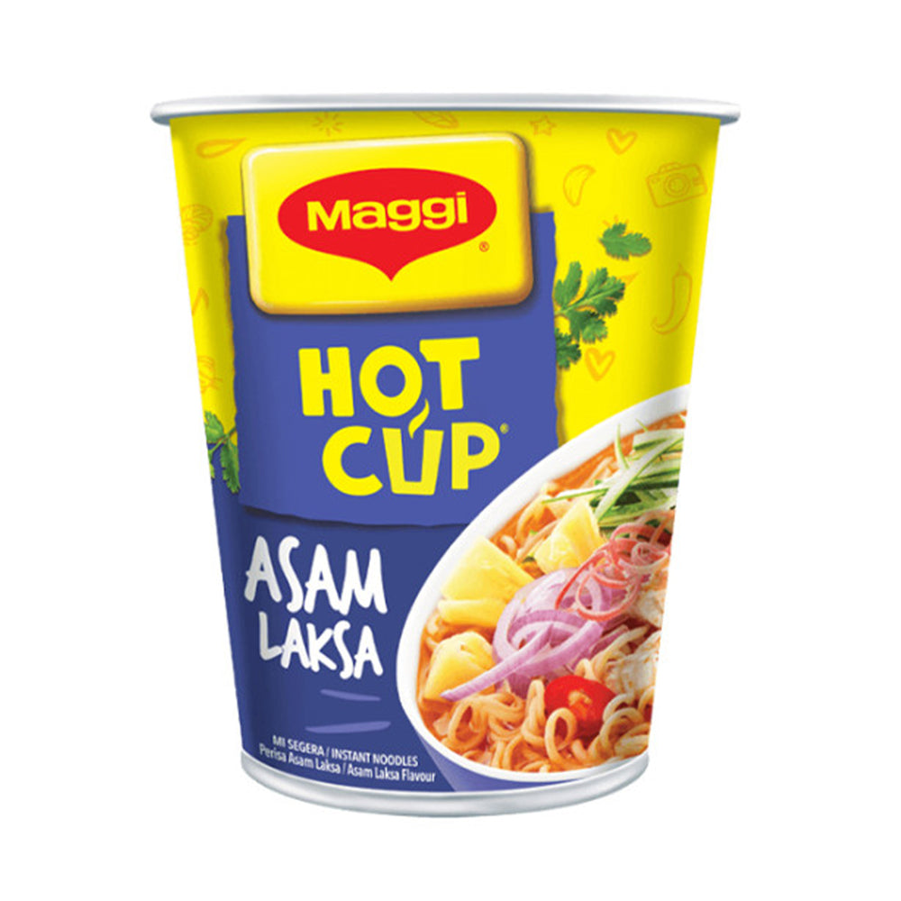 Maggi Hot Cup Asam Laksa Instant Noodle 59g