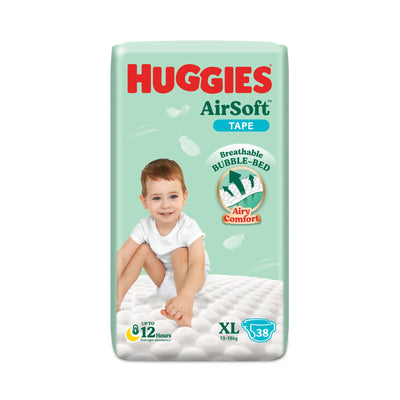 Huggies Diapers Airsoft SJP (Extra Large) 38sheets