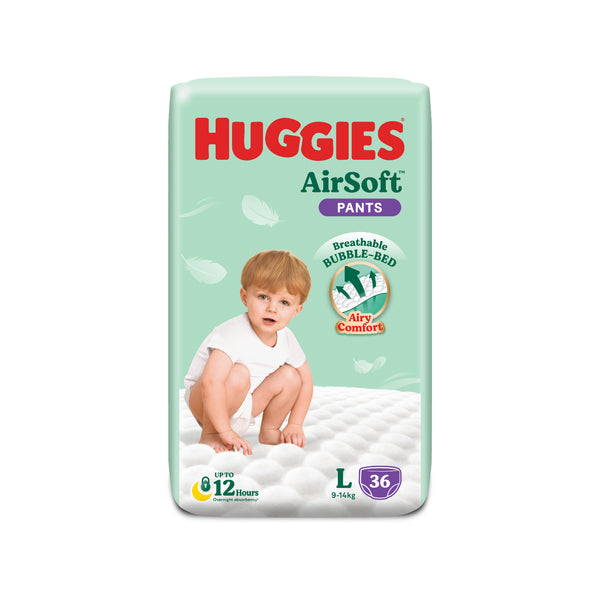 Huggies Airsoft Super Jumbo Pants Large 36sheets