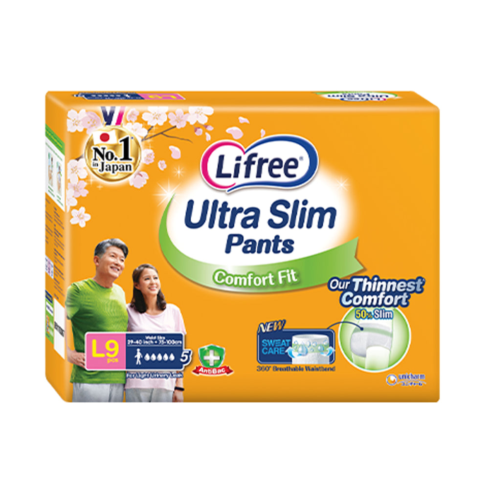 Lifree Ultra Slim Pants L 9pcs/pack