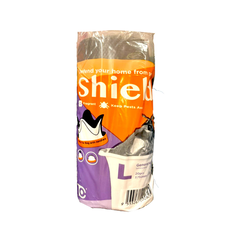 TC Shield Scented and Repel Pests Garbage Bags L Size 75 x 97cm 20pcs/pack