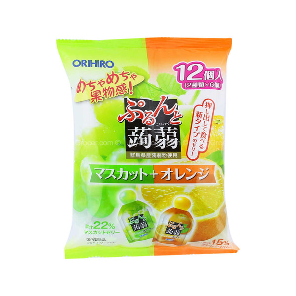 Orihiro Pouch Muscat and Orange Konjac Jelly 120g (highest price)