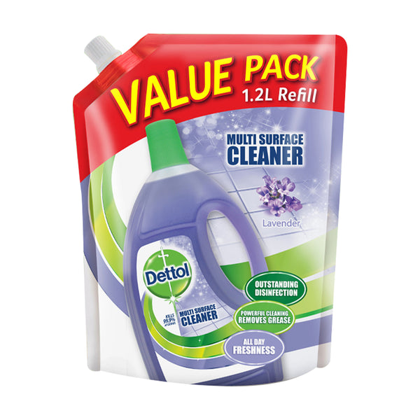 Dettol Multi Action Cleaner Refill Pouch Lavender 1.2L