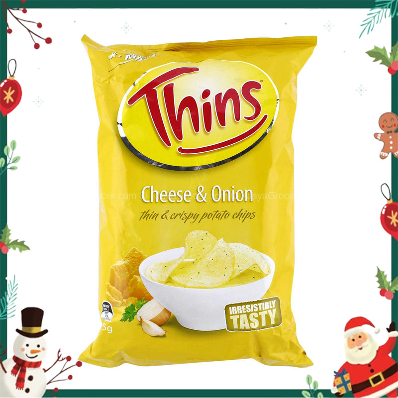 Thins Cheese and Onion Potato Chips 175g