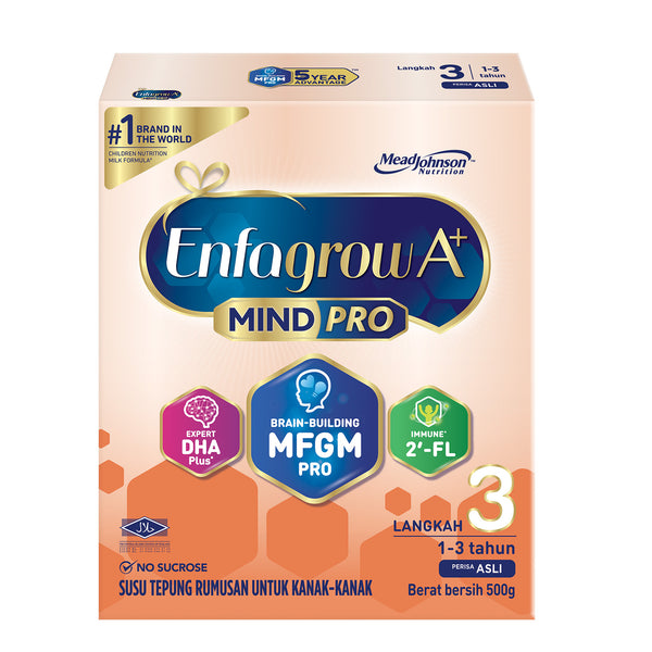 Enfagrow A+ MindPro Step 3 with MFGM Pro, DHA Pro and 2'-FL (Original) 500g