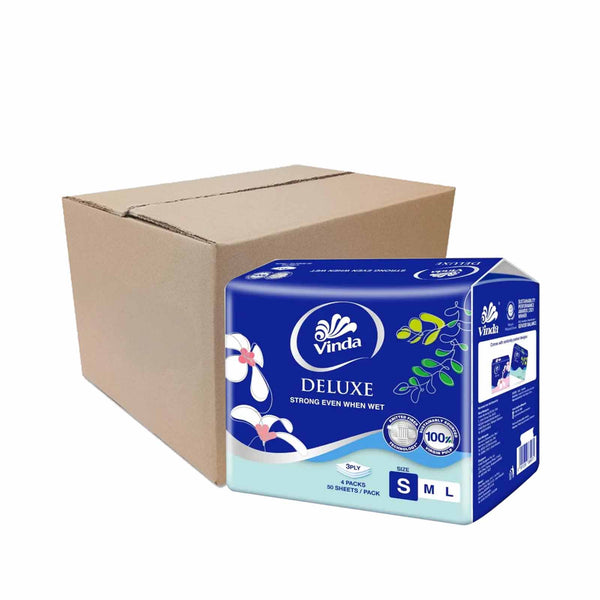 Vinda Deluxe 3Ply Softpack Tissue 50pcs x 4 (highest price)