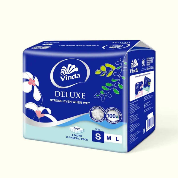 Vinda Deluxe 3Ply Softpack Tissue 50pcs x 4