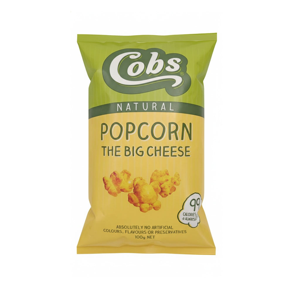 Cobs Natural Popcorn Cheddar Cheese 100g
