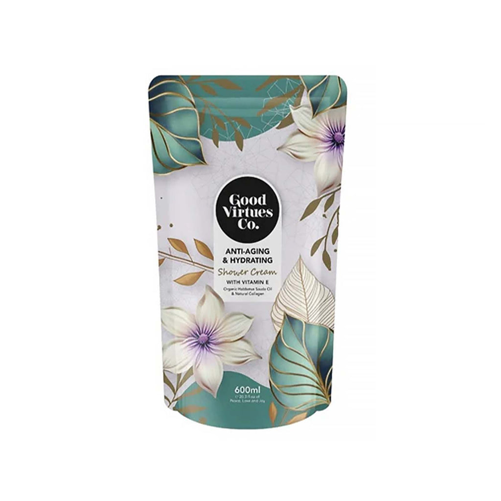 Good Virtues Co Anti Aging and Hydrating Shower Cream Refill 600ml