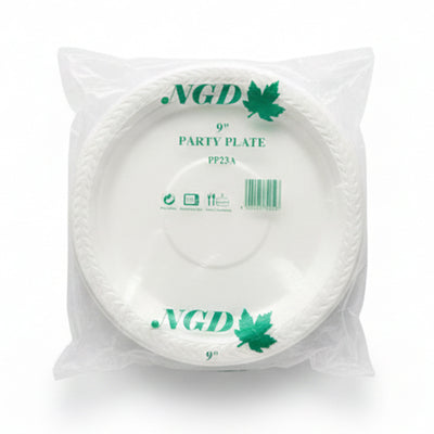 Polypropylene Party Plate 9 inch 50pcs/pack