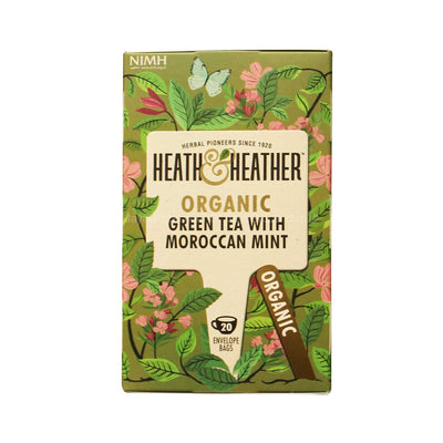 Heath & Heather Organic Green Tea with Moroccan Mint Tea 20pcs/pack