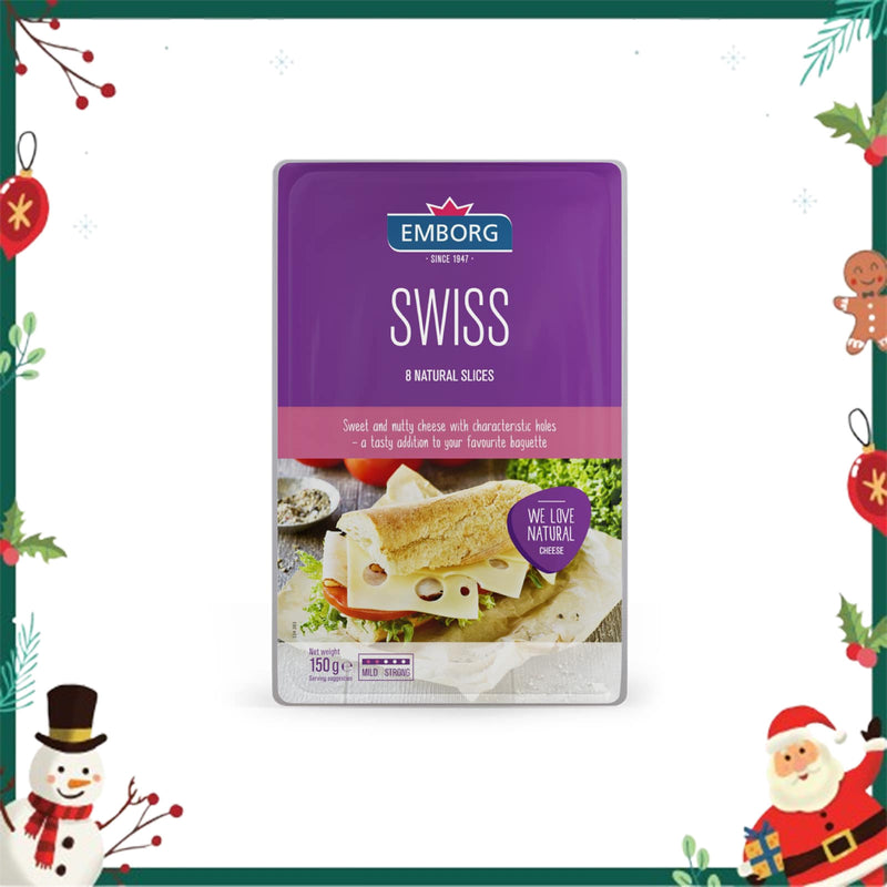 Emborg Swiss Cheese Slice 150g