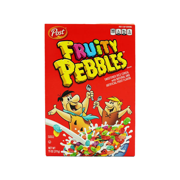 Post Fruity Pebbles Sweetened Rice Cereal Gluten Free 312g (highest price)