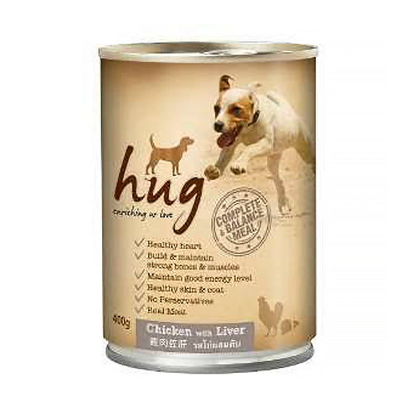 Hug Chicken with Liver Canned Dog Food 400g (highest price)