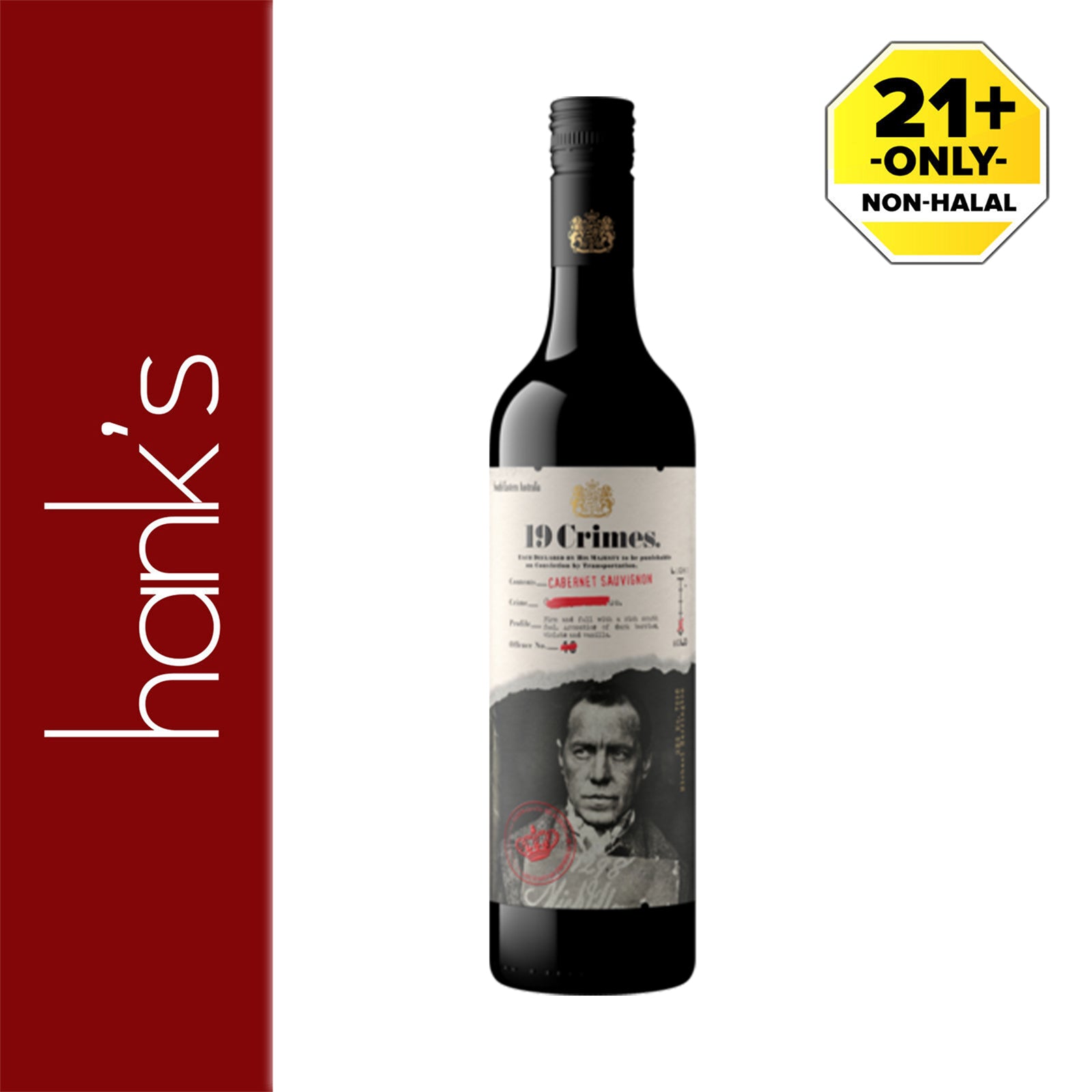 19 Crimes Cabernet Sauvignon Wine 750ml