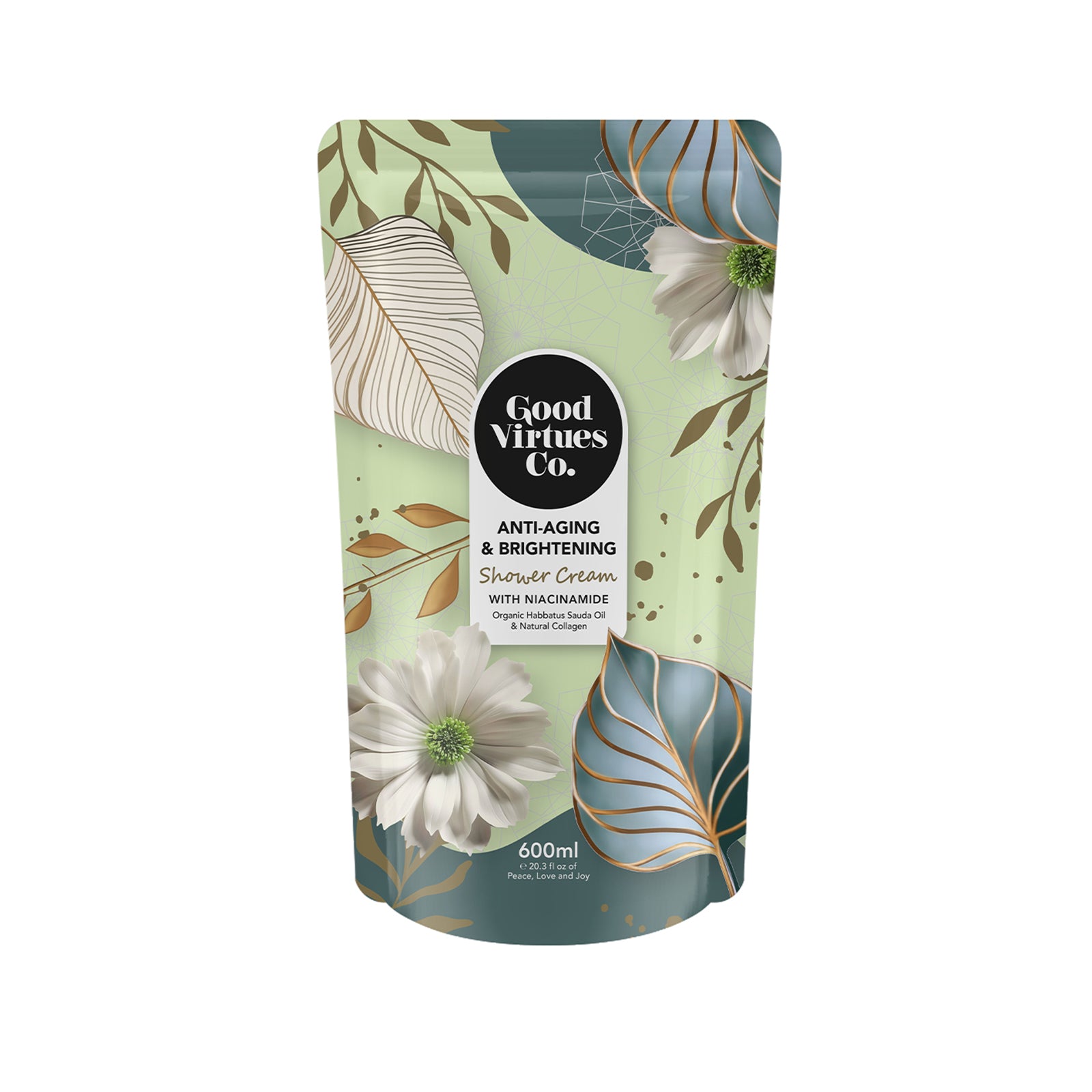 Good Virtues Co Lightening and Hydrating Shower Cream Refill 600g