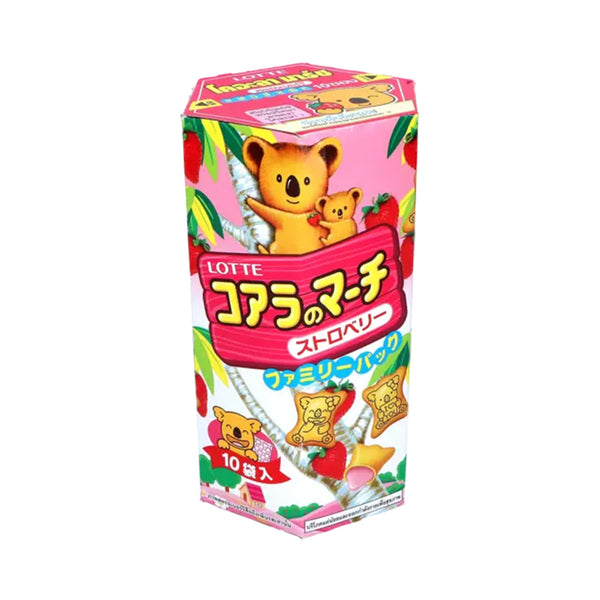Lotte Koala's March Biscuit with Strawberry Filling 195g (highest price)