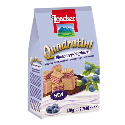 Loacker Quadratini Blueberry Yoghurt 220g