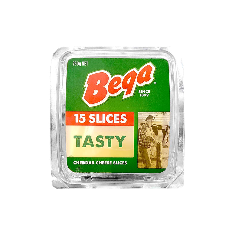 Bega Farmers Tasty Natural Cheese Slices 250g