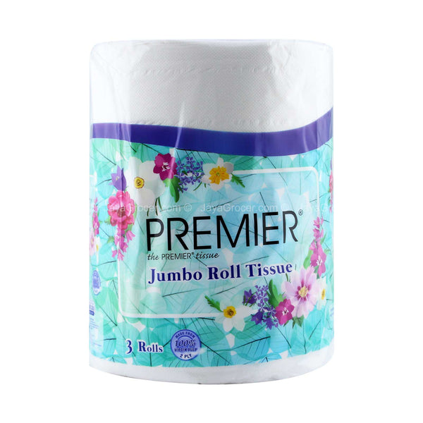 Premier Jumbo Roll Tissue 130m x 3 (highest price)