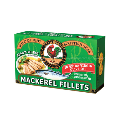 Ayam Brand Mackerel Fillet Extra Virgin Olive Oil 125g