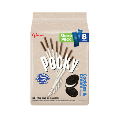 Pocky Cookies & Cream Biscuit Stick Family Pack 168g