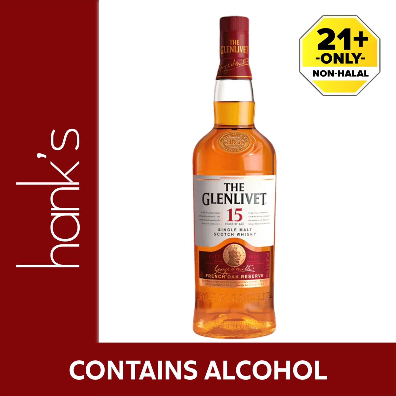 The Glenlivet 15 Years Single Malt Scotch Whisky 700ml