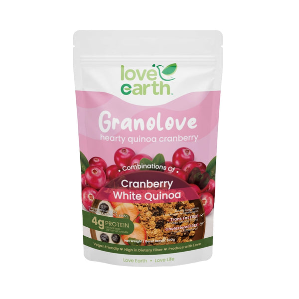 Love Earth Hearty Quinoa Cranberry Granolove 300g (highest price)