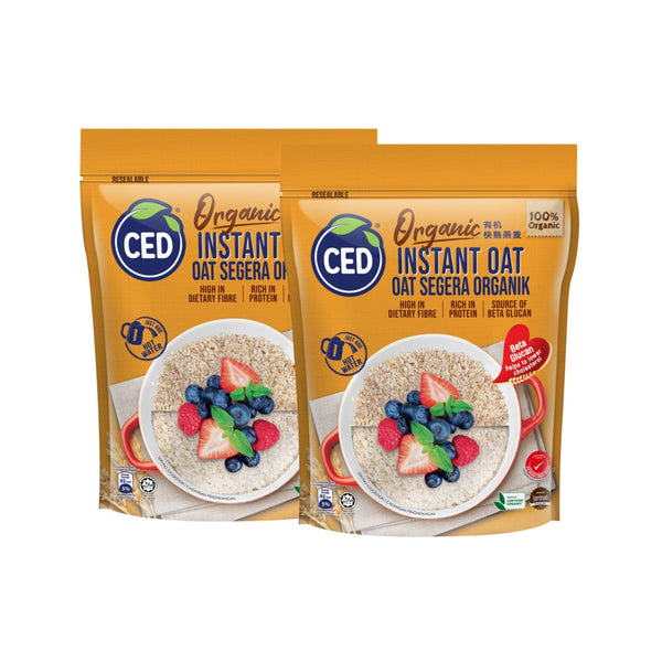 CED Organic Instant Rolled Oat (Twinpack) 500g x 2 (highest price)