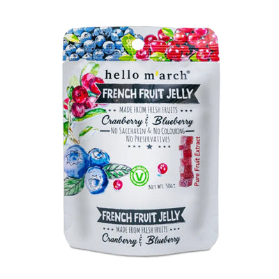 Hello M'arch Cranberry and Blueberry French Fruit Jelly 50g