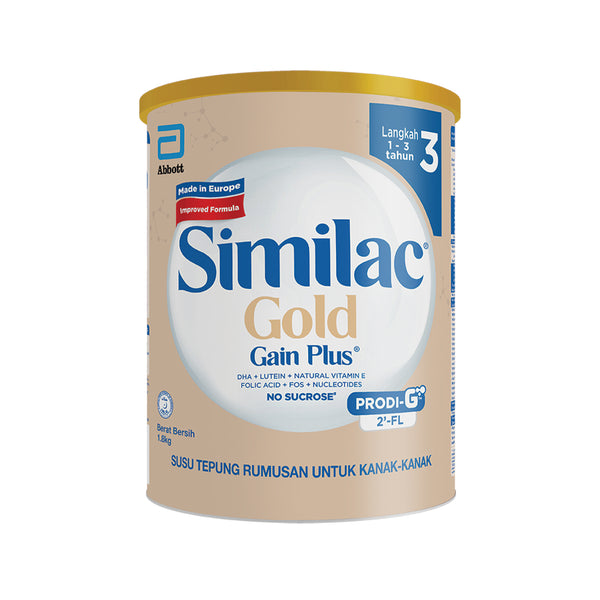 Similac Gain Plus Gold Step3 Baby Formula 1.8kg
