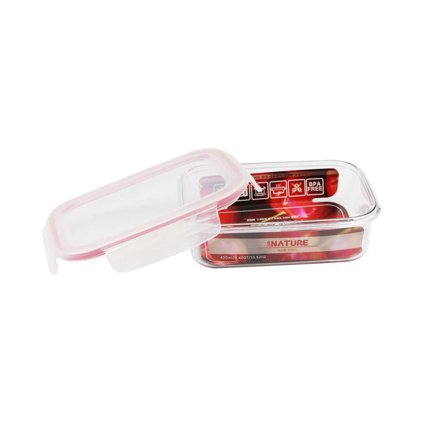 Nature Red Clear Container (Rectangular) 400ml (highest price)