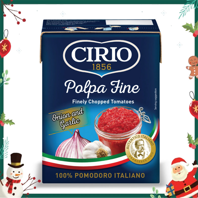 Cirio Polpa Fine Chopped Tomato Onion Garlic 390g