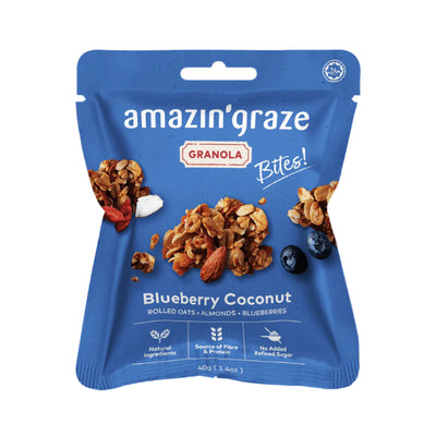 AmazinÃ¢â‚¬â„¢ Graze Blueberry Coconut Granola Bites 40g