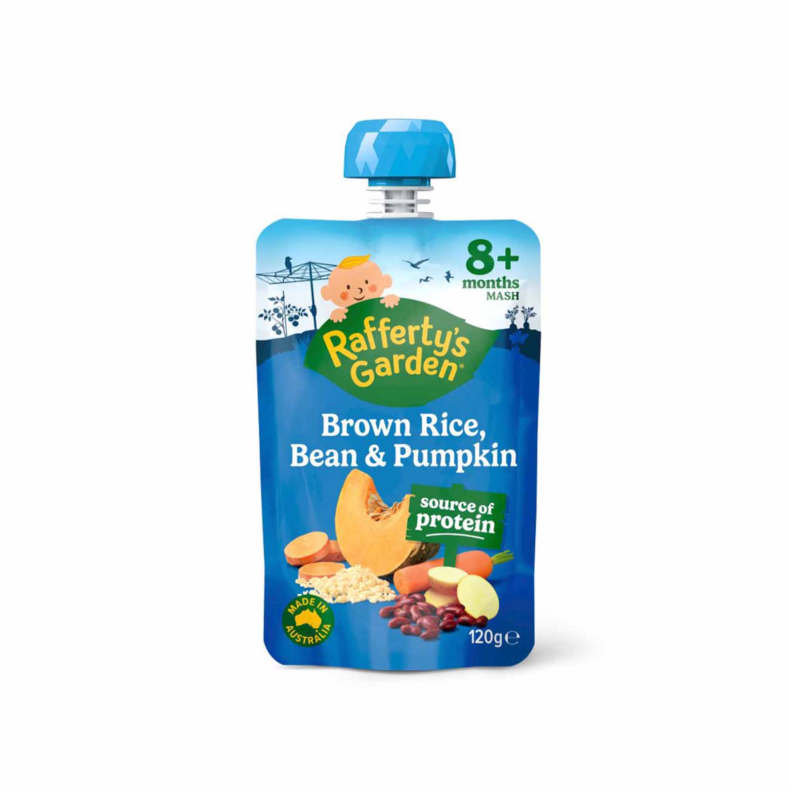 Rafferty Garden Brown Rice, Bean and Pumpkin (Pouch) 120g