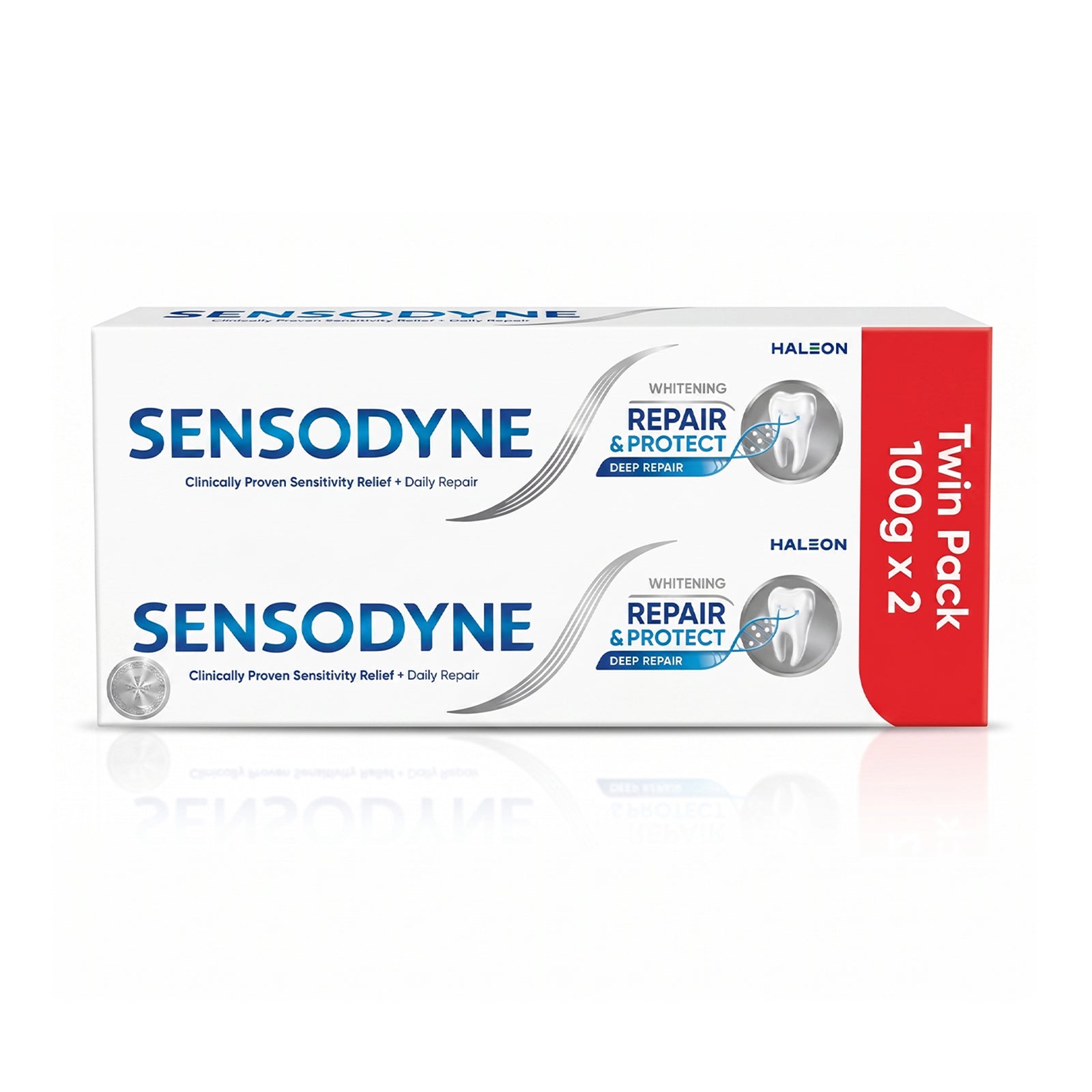 Sensodyne Repair and Protect Whitening Toothpaste 100g x2
